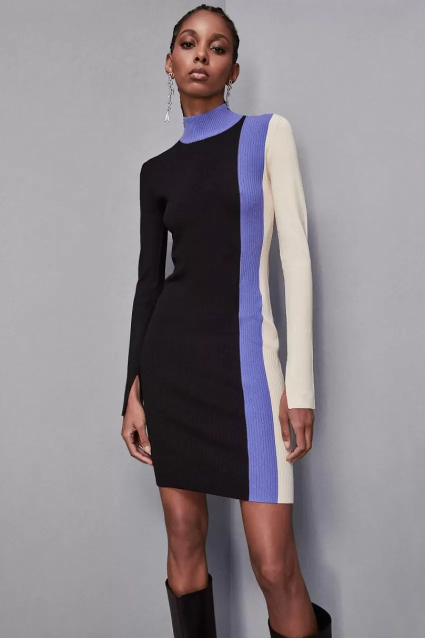 Patrizia Pepe Midi | In Maglia<Abito Midi in maglia color block