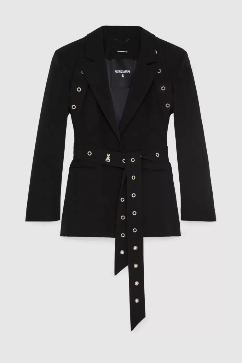 Patrizia Pepe Tailleur | Blazer<Blazer in crepe taglio maschile