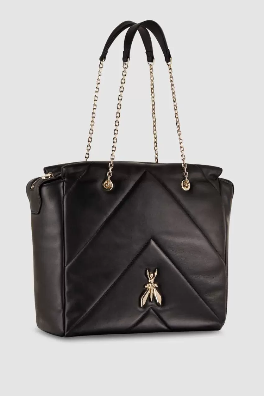 Patrizia Pepe Shopping<Borsa a secchiello in pelle con zip