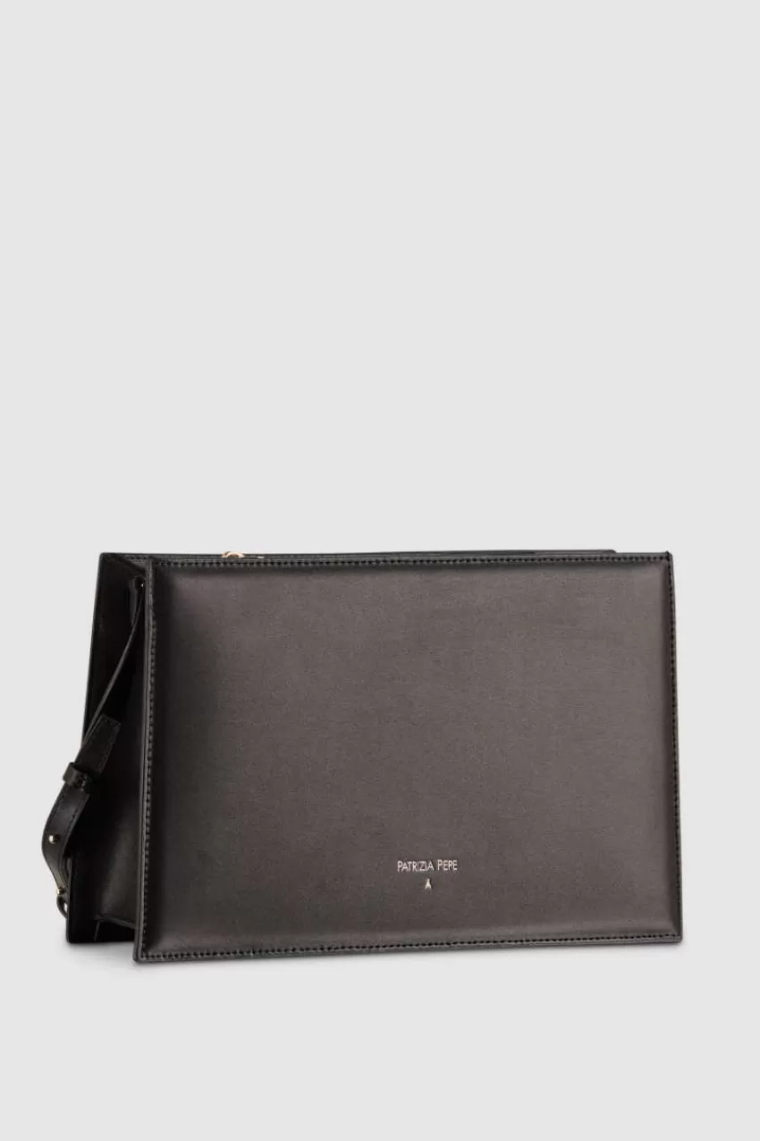 Patrizia Pepe Tracolla<Borsa pocket con zip a tracolla in pelle