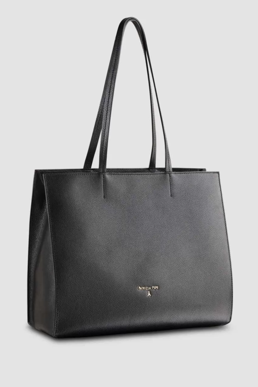 Patrizia Pepe Shopping<Borsa shopping in pelle con zip