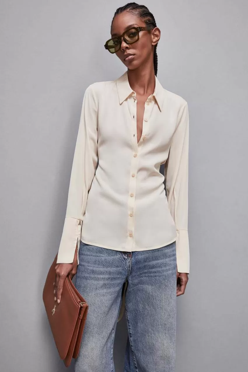 Patrizia Pepe Camicie<Camicia con fusciacca in twill Essential