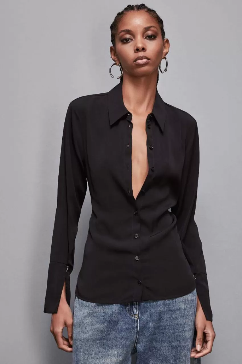 Patrizia Pepe Camicie<Camicia con fusciacca in twill Essential