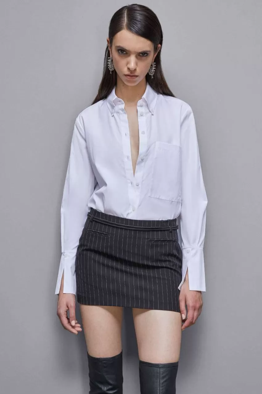 Patrizia Pepe Camicie<Camicia con taschino in cotone Essential