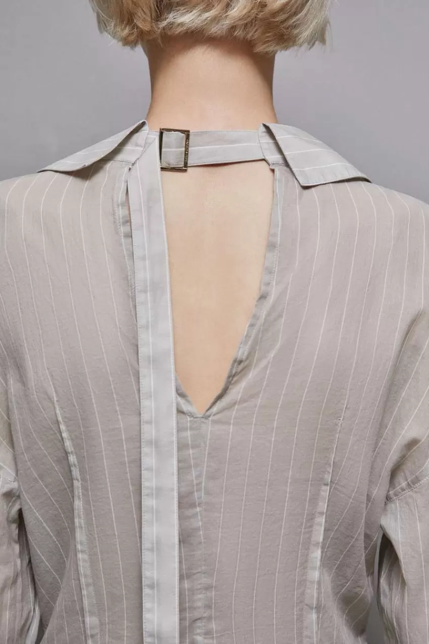 Patrizia Pepe Camicie<Camicia gessata in cotone