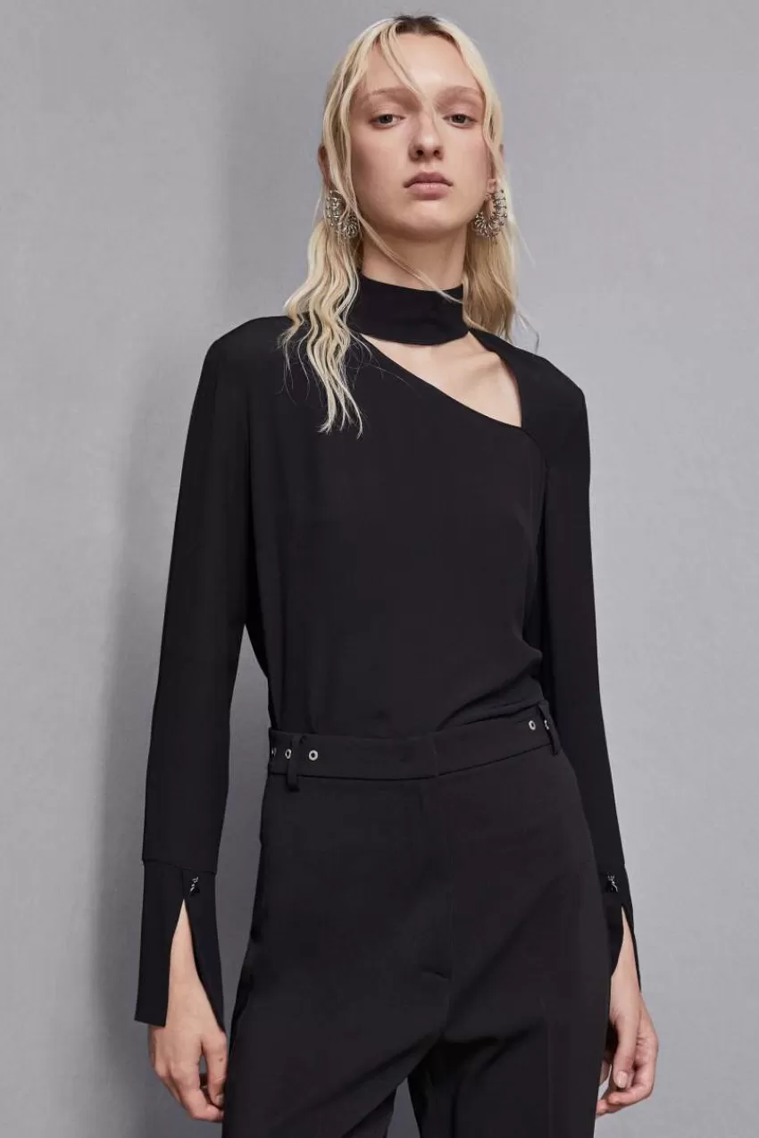 Patrizia Pepe Tops<Casacca in crepe di viscosa