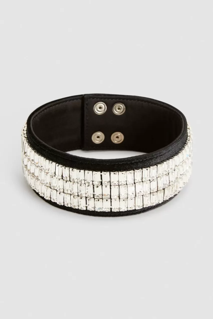 Patrizia Pepe Collane<Choker con strass rettangolari