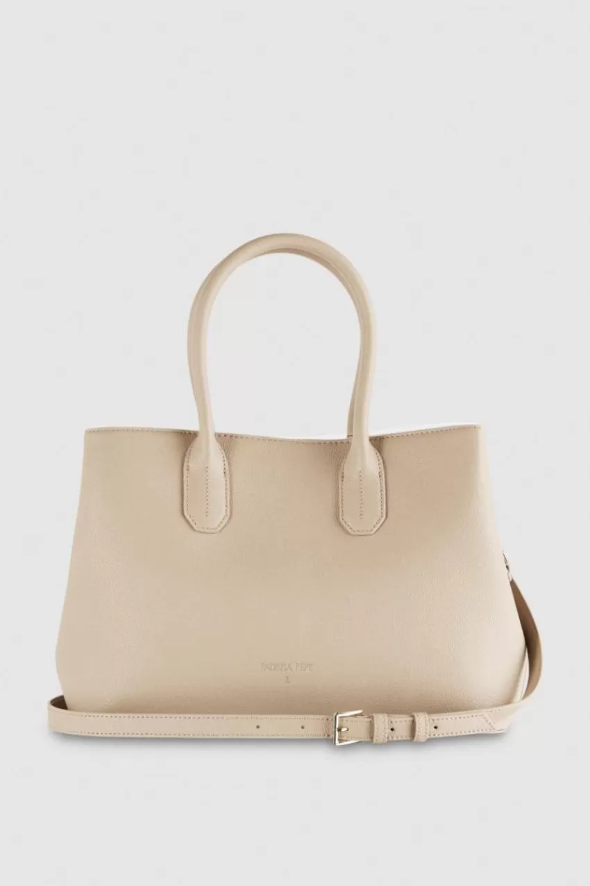 Patrizia Pepe Shopping | A Mano<Fly Borsa shopping in pelle con tracolla
