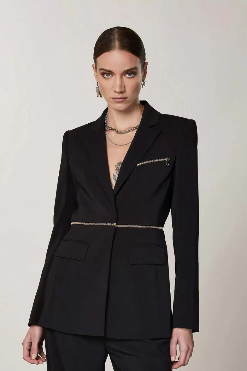 Patrizia Pepe Blazer<Giacca Essential con zip