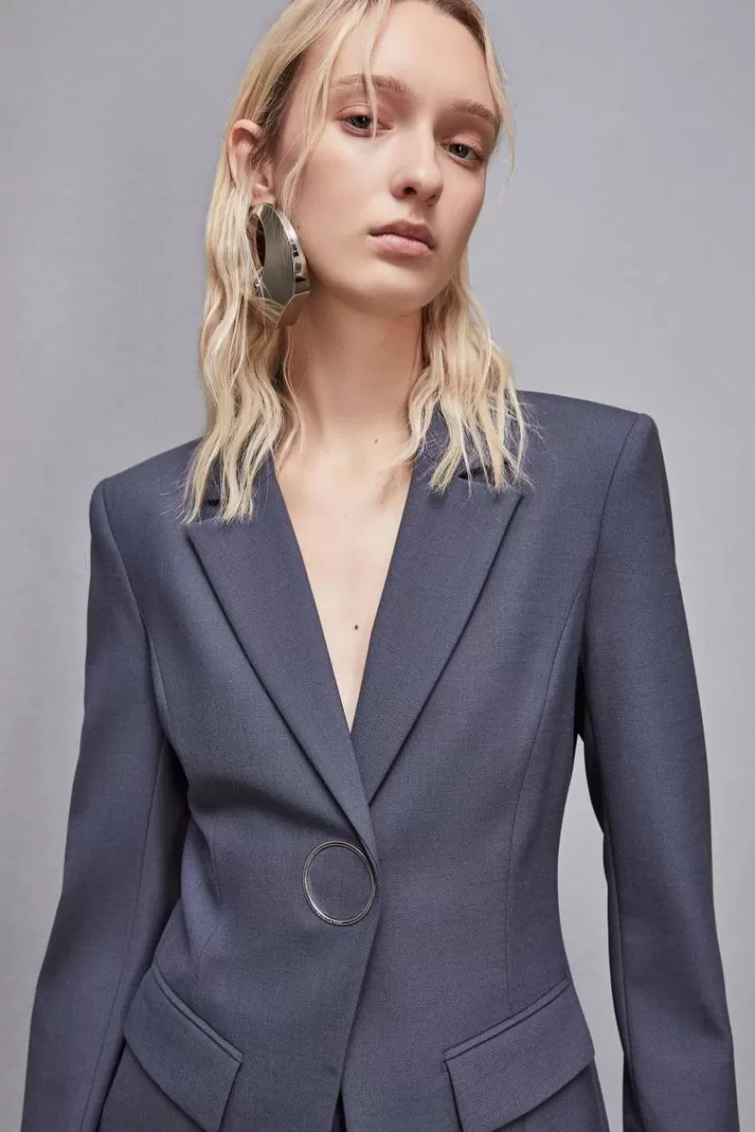 Patrizia Pepe Tailleur | Blazer<Giacca in gabardina di lana stretch