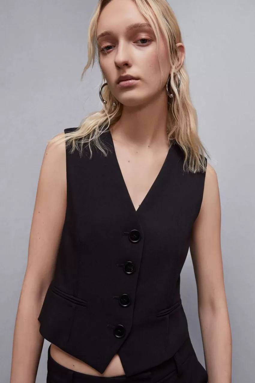 Patrizia Pepe Tailleur | Blazer<Gilet in twill stretch