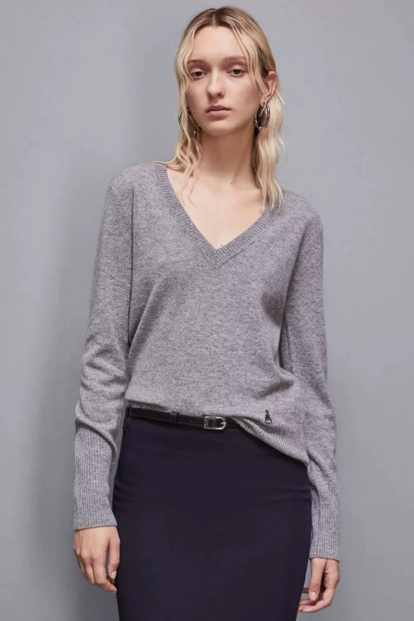 Patrizia Pepe Maglie<Maglia con scollo a "V" in Cashmere