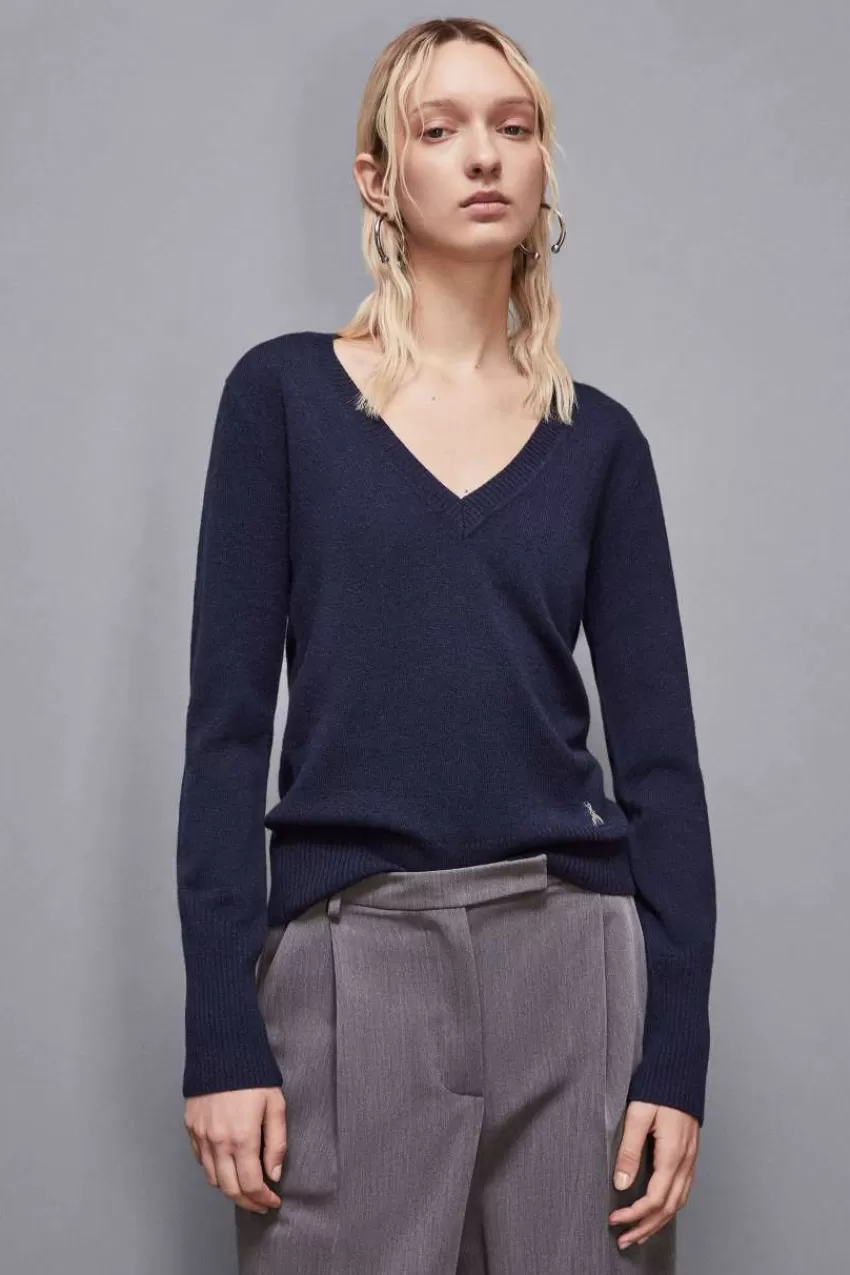 Patrizia Pepe Maglie<Maglia con scollo a "V" in Cashmere