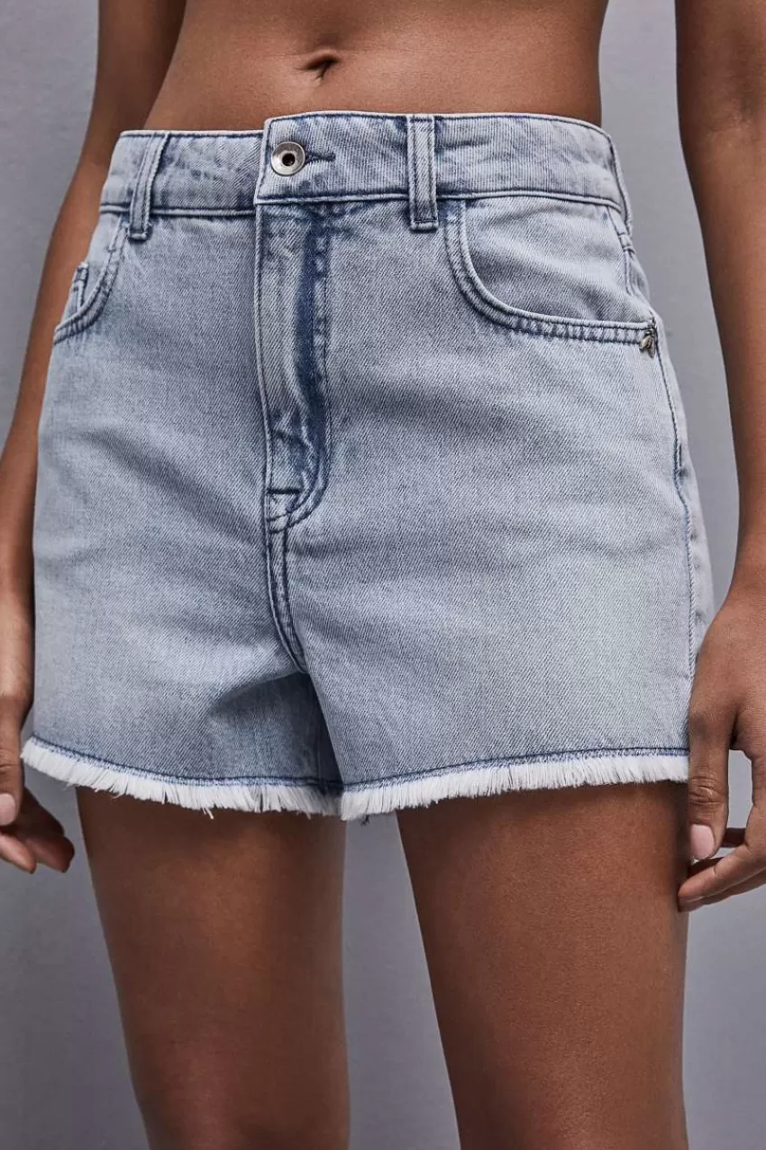 Patrizia Pepe Shorts | Jeans<Pantaloncini in jeans sfrangiati