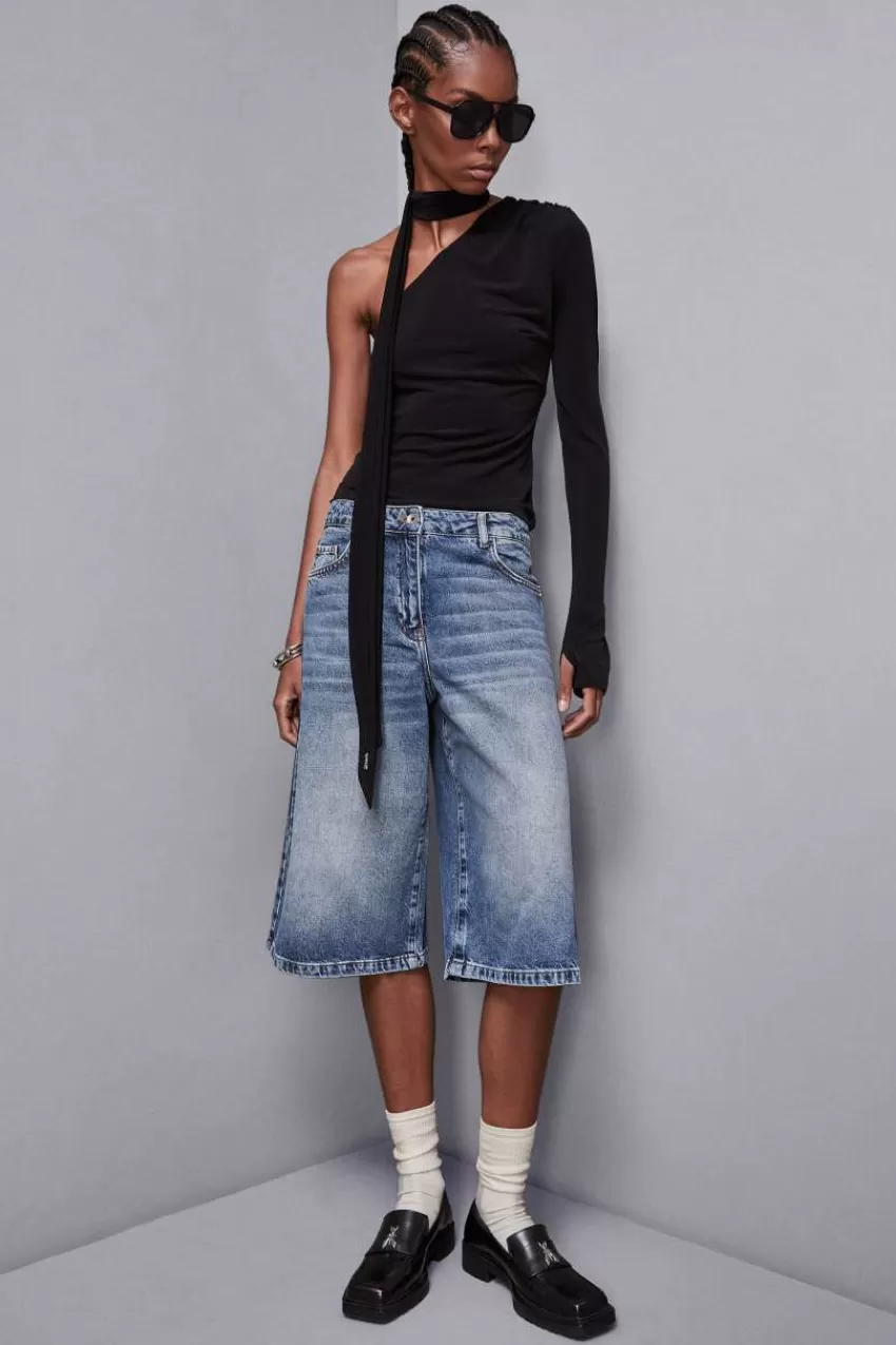 Patrizia Pepe Jeans<Pantalone Bermuda in denim