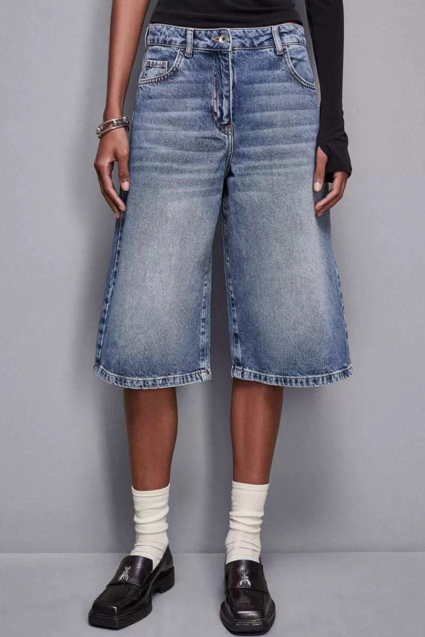 Patrizia Pepe Jeans<Pantalone Bermuda in denim