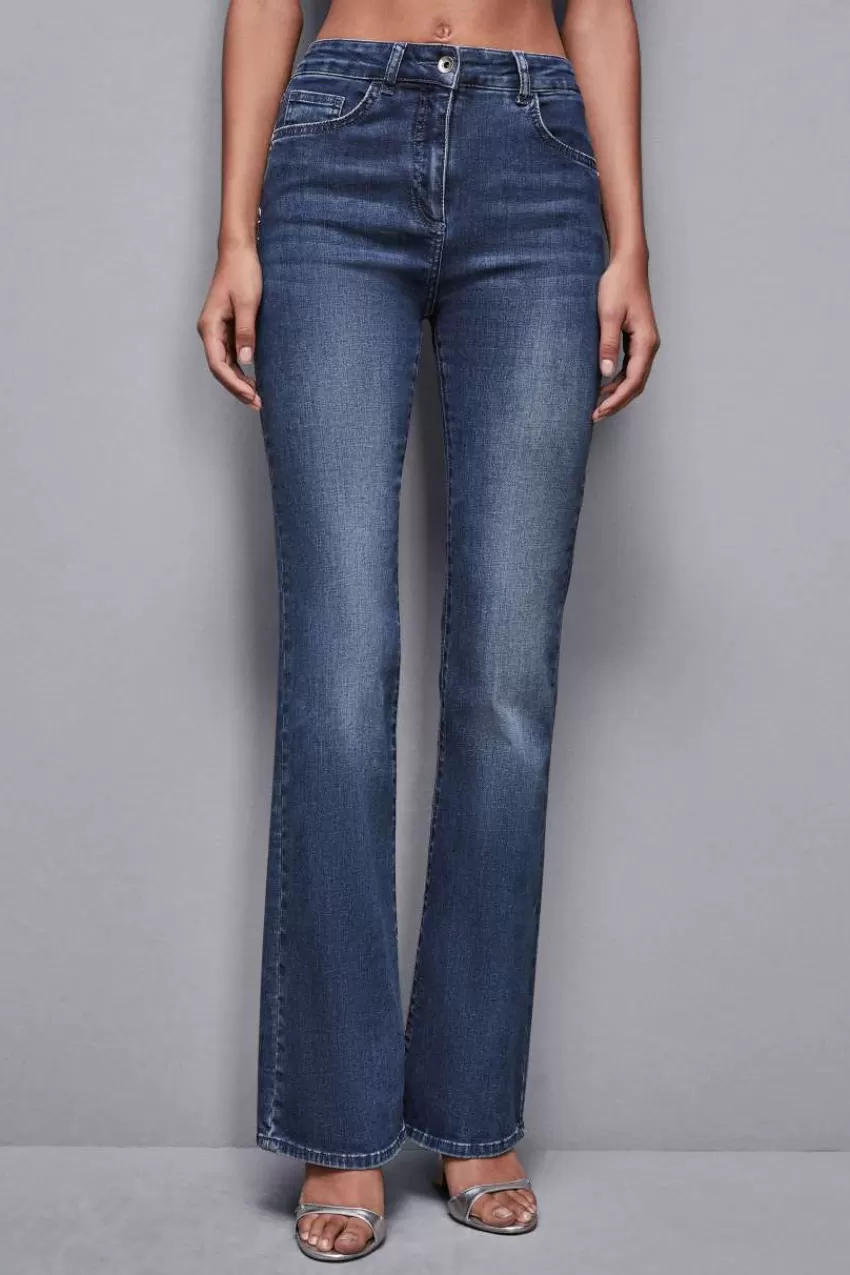 Patrizia Pepe Jeans<Pantalone slim in denim blu