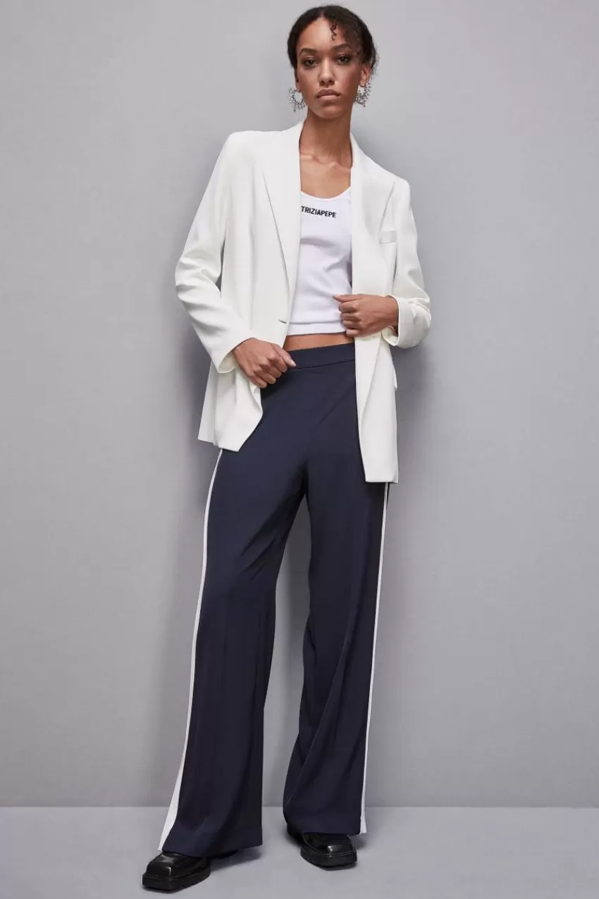 Patrizia Pepe Palazzo<Pantalone vita bassa con banda colorata