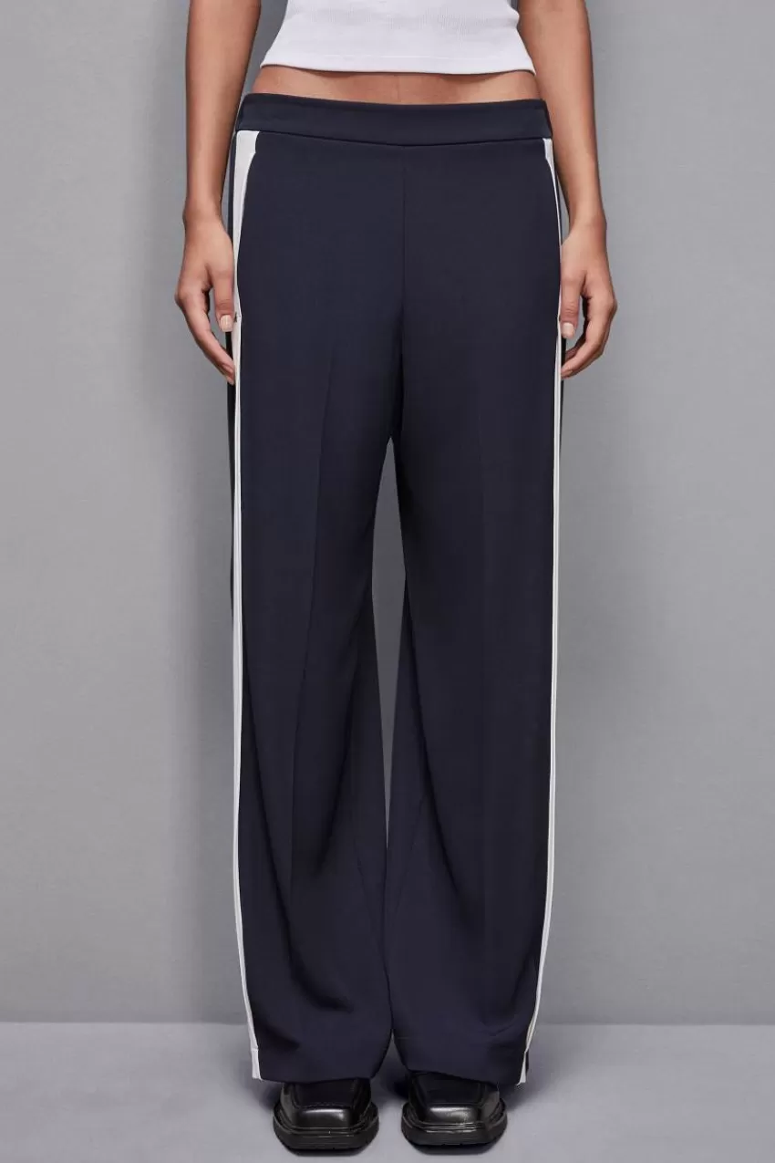 Patrizia Pepe Palazzo<Pantalone vita bassa con banda colorata