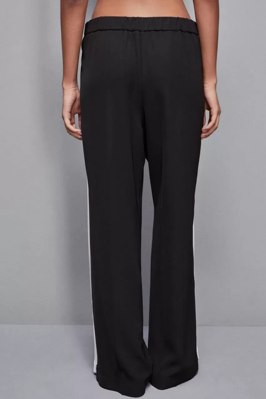 Patrizia Pepe Palazzo<Pantalone vita bassa con banda colorata