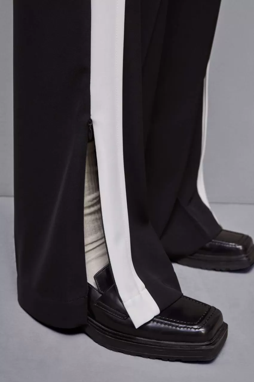 Patrizia Pepe Palazzo<Pantalone vita bassa con banda colorata