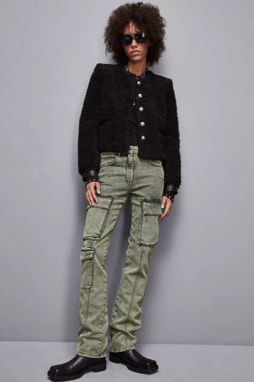 Patrizia Pepe Jeans<Pantaloni cargo over in jeans