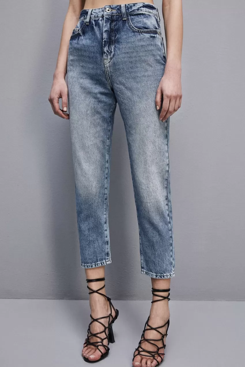 Patrizia Pepe Jeans<Pantaloni denim a vita alta