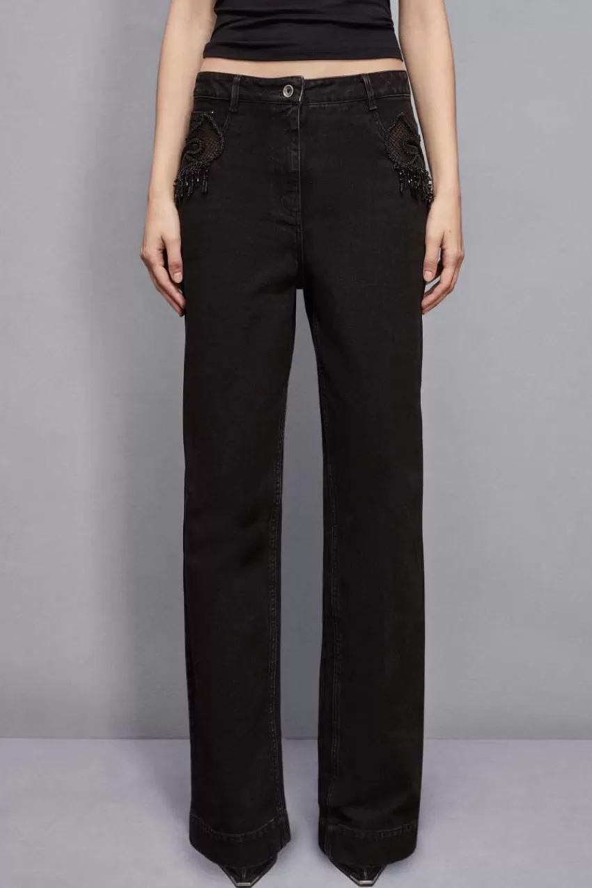 Patrizia Pepe Jeans<Pantaloni denim gioiello