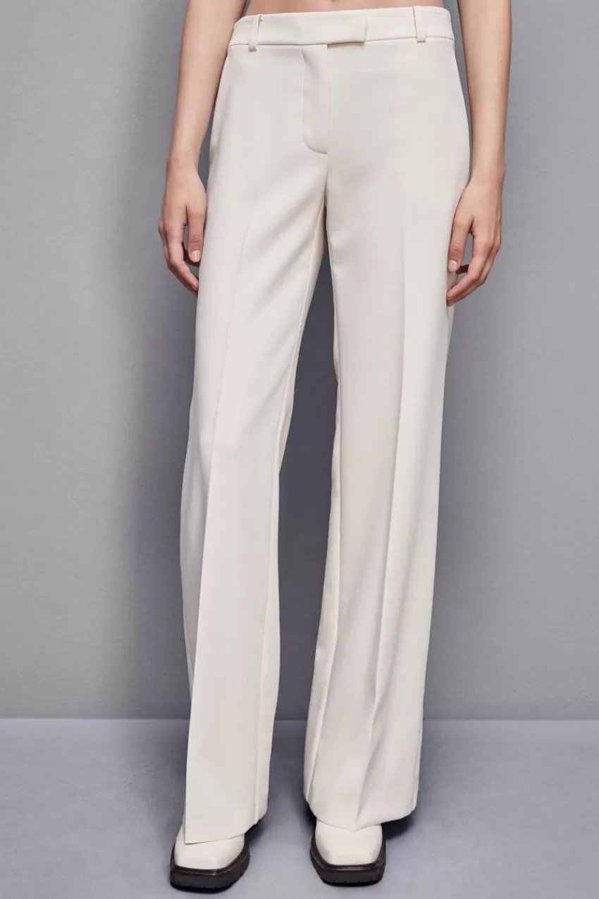 Patrizia Pepe Tailleur | Palazzo<Pantaloni vita bassa in twill