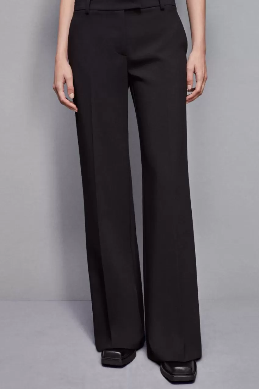 Patrizia Pepe Tailleur | Palazzo<Pantaloni vita bassa in twill