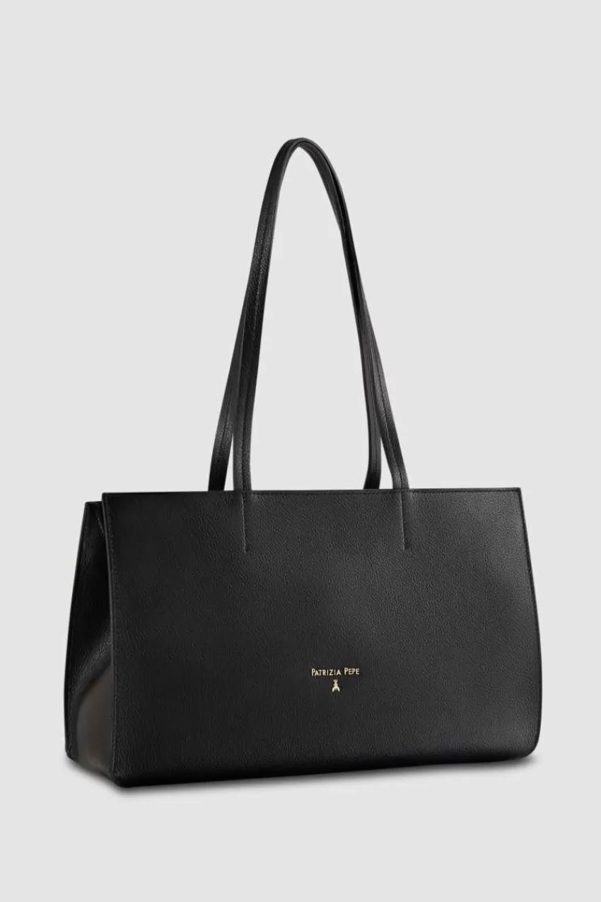 Patrizia Pepe Shopping<Shopping bag in pelle con zip