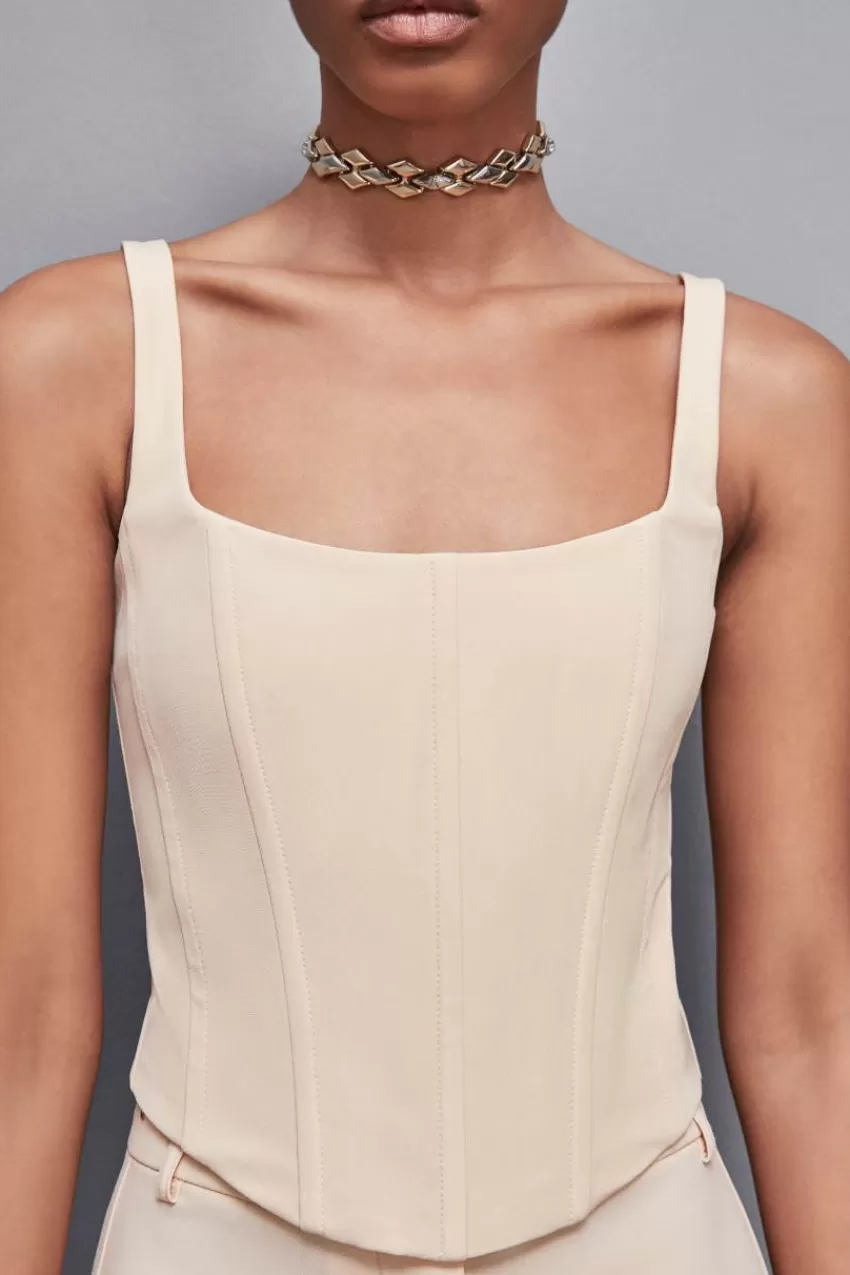 Patrizia Pepe Tops<Top bustier in tessuto stretch