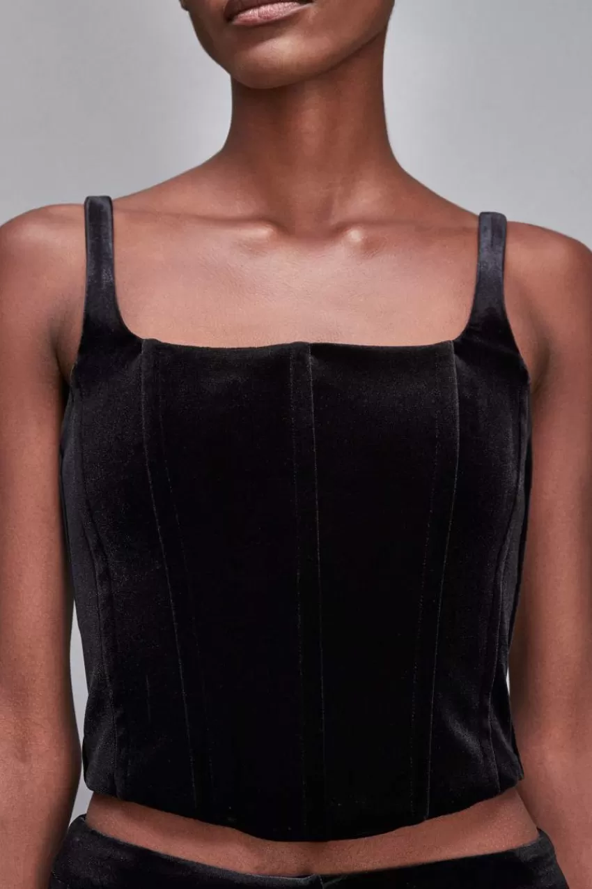 Patrizia Pepe Tops<Top bustier in velluto