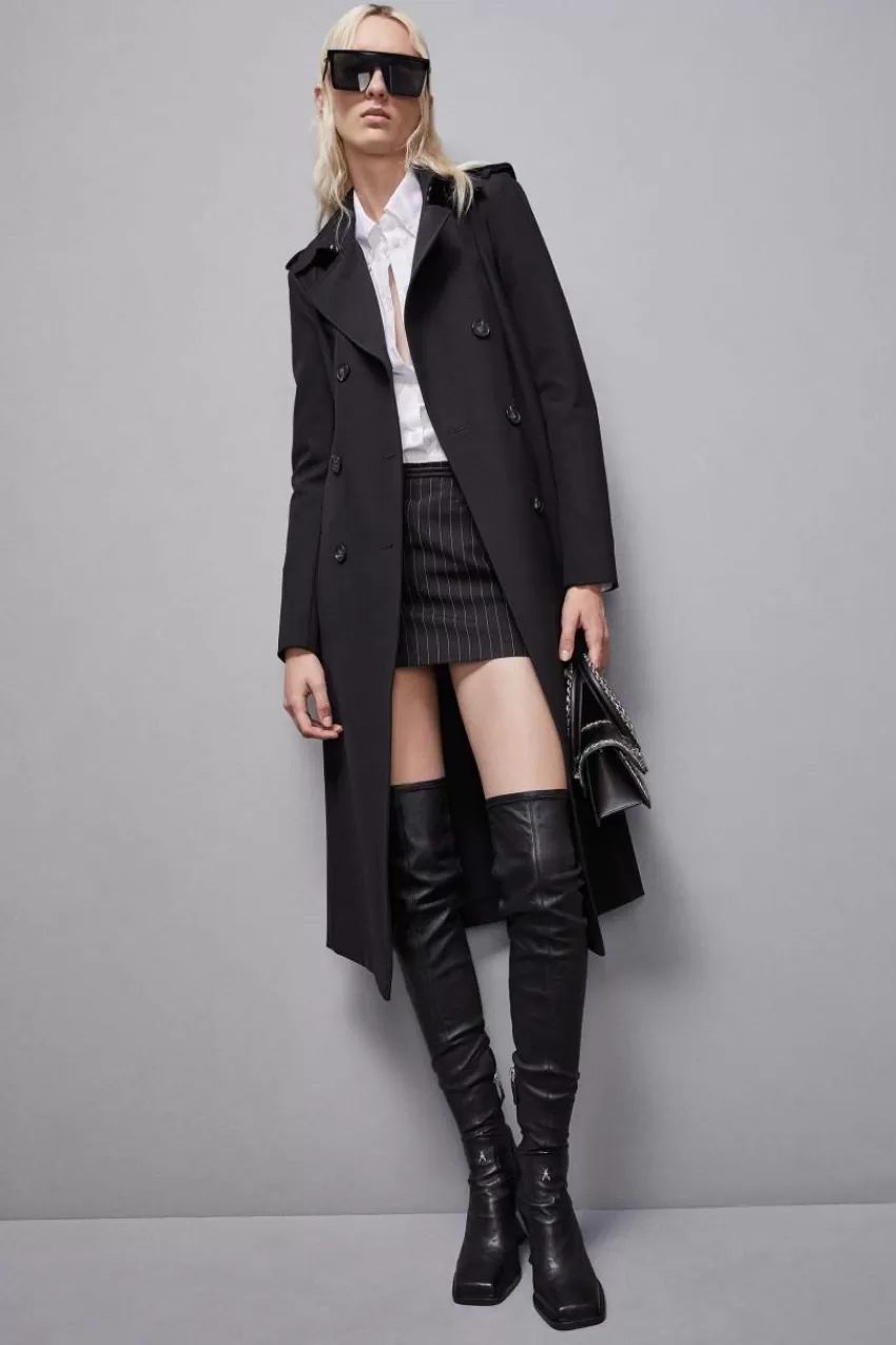 Patrizia Pepe Trench<Trench con fibbia in nylon bielastico